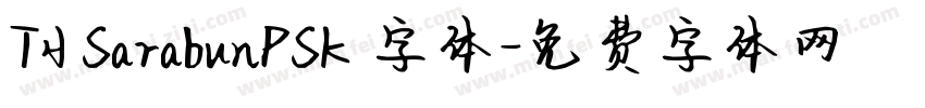 TH SarabunPSK 字体字体转换